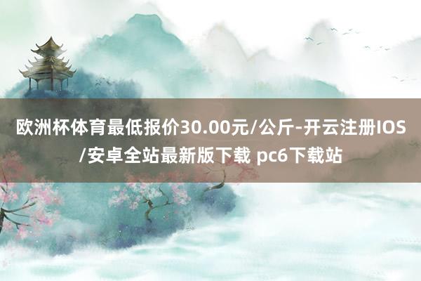 欧洲杯体育最低报价30.00元/公斤-开云注册IOS/安卓全站最新版下载 pc6下载站