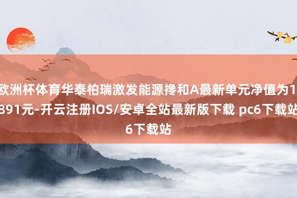 欧洲杯体育华泰柏瑞激发能源搀和A最新单元净值为1.891元-开云注册IOS/安卓全站最新版下载 pc6下载站