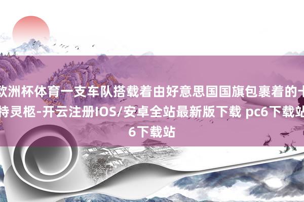 欧洲杯体育一支车队搭载着由好意思国国旗包裹着的卡特灵柩-开云注册IOS/安卓全站最新版下载 pc6下载站