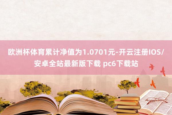 欧洲杯体育累计净值为1.0701元-开云注册IOS/安卓全站最新版下载 pc6下载站