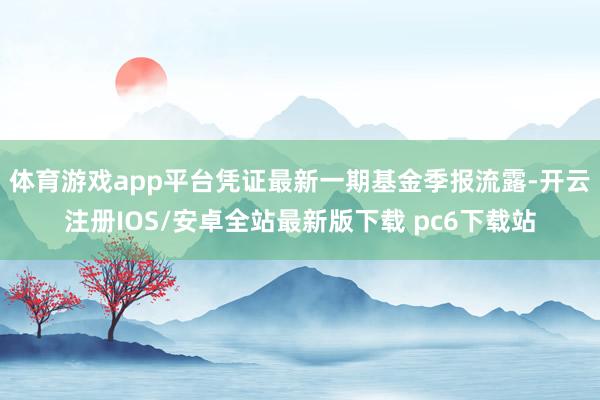 体育游戏app平台凭证最新一期基金季报流露-开云注册IOS/安卓全站最新版下载 pc6下载站