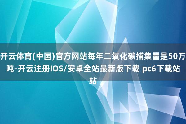 开云体育(中国)官方网站每年二氧化碳捕集量是50万吨-开云注册IOS/安卓全站最新版下载 pc6下载站