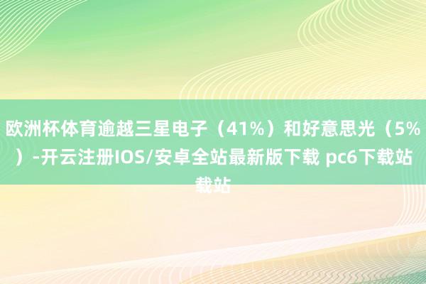 欧洲杯体育逾越三星电子（41%）和好意思光（5%）-开云注册IOS/安卓全站最新版下载 pc6下载站
