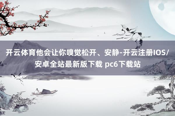 开云体育他会让你嗅觉松开、安静-开云注册IOS/安卓全站最新版下载 pc6下载站