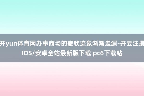 开yun体育网办事商场的疲软迹象渐渐走漏-开云注册IOS/安卓全站最新版下载 pc6下载站